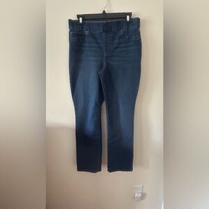 Kim Rogers Tummy Control Straight Pull On Women's size 10 Blue Medium Wash jeans